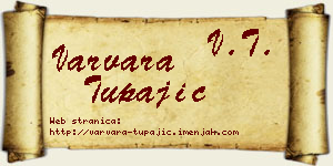 Varvara Tupajić vizit kartica